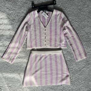 Able LA Boutique two-piece terry sweater set